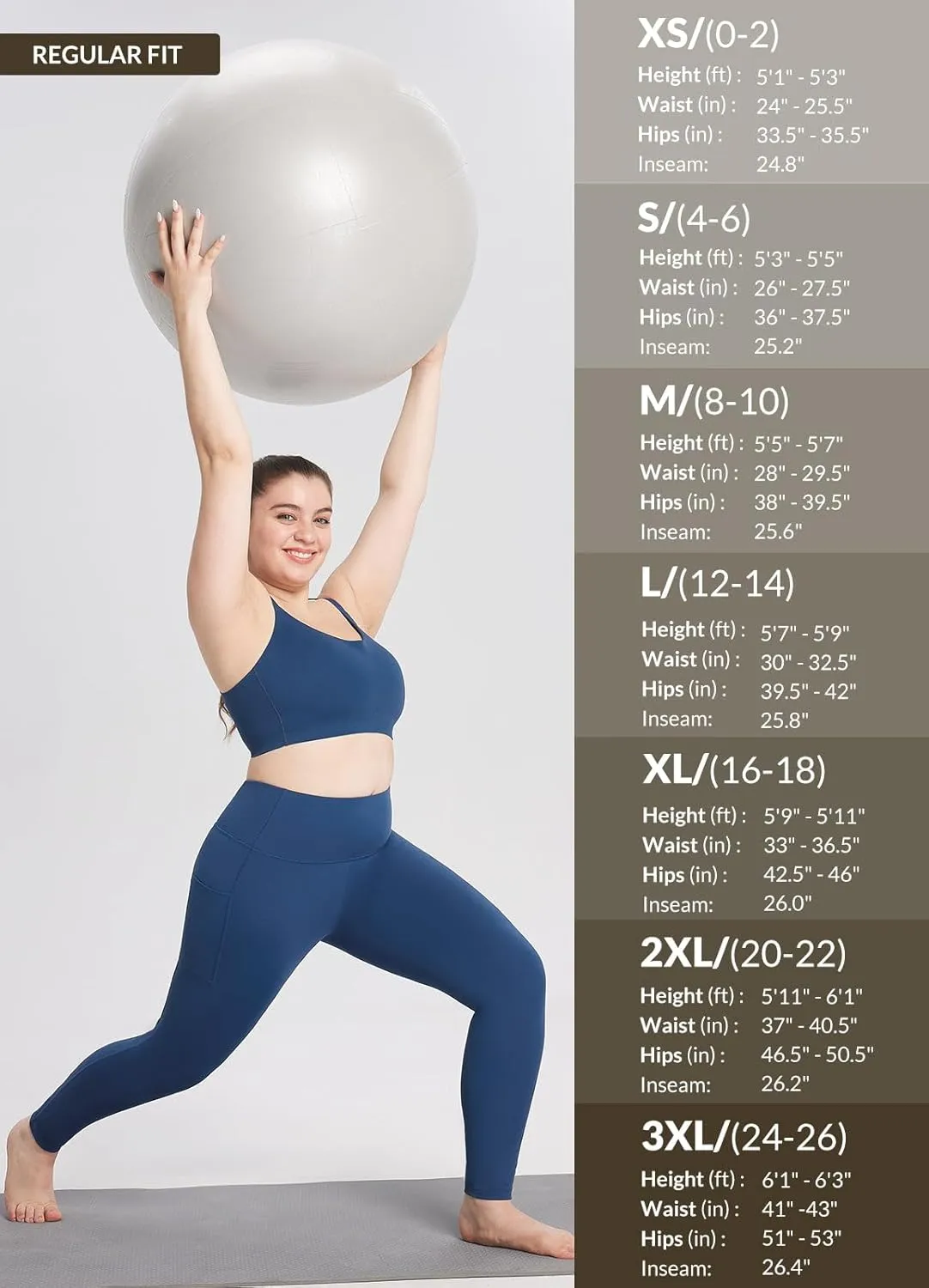 baleaf 7/8 Workout Leggings with Pockets for Women High Waisted Tummy Control Plus Size Yoga Pants for Running Gym Athletic