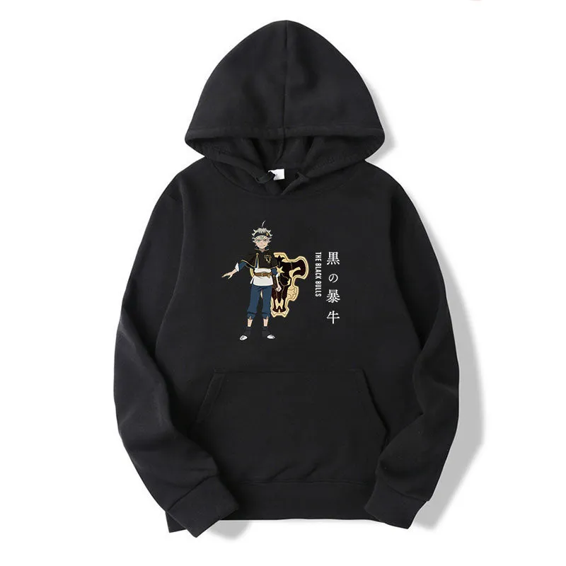 Black Clover Hoodie Autumn Sweatshirt Long Sleeve Pullovers