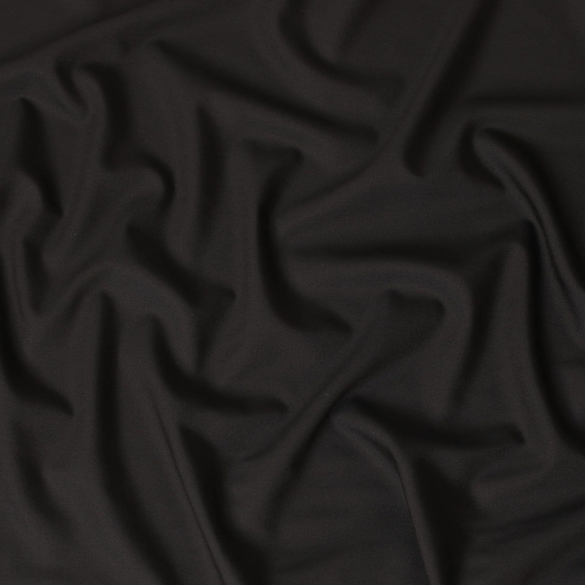 Coffee brown plain premium Italian super 150's all wool suiting fabric-D11426