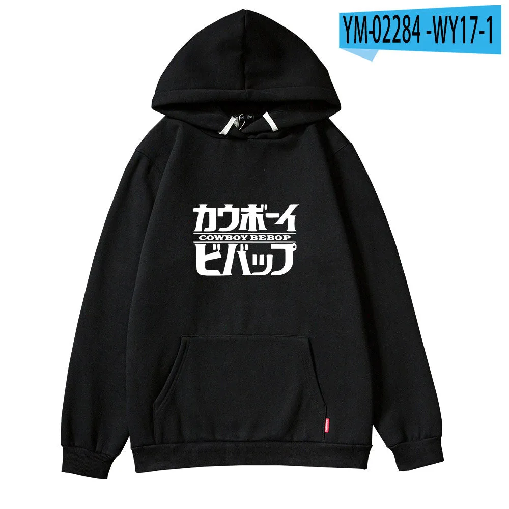 Cowboy Bebop Fashion Hoodies Casual Pullovers Top Streetwear Sweatshirts