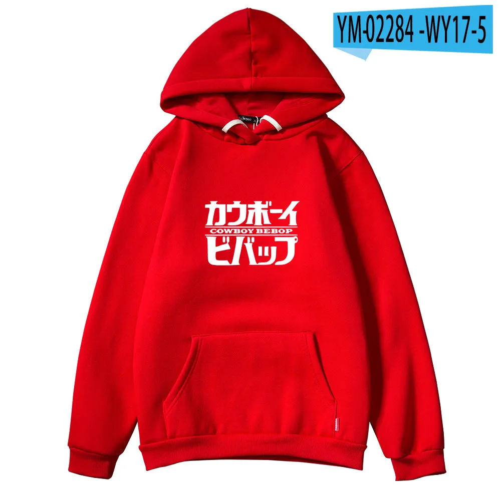 Cowboy Bebop Fashion Hoodies Casual Pullovers Top Streetwear Sweatshirts
