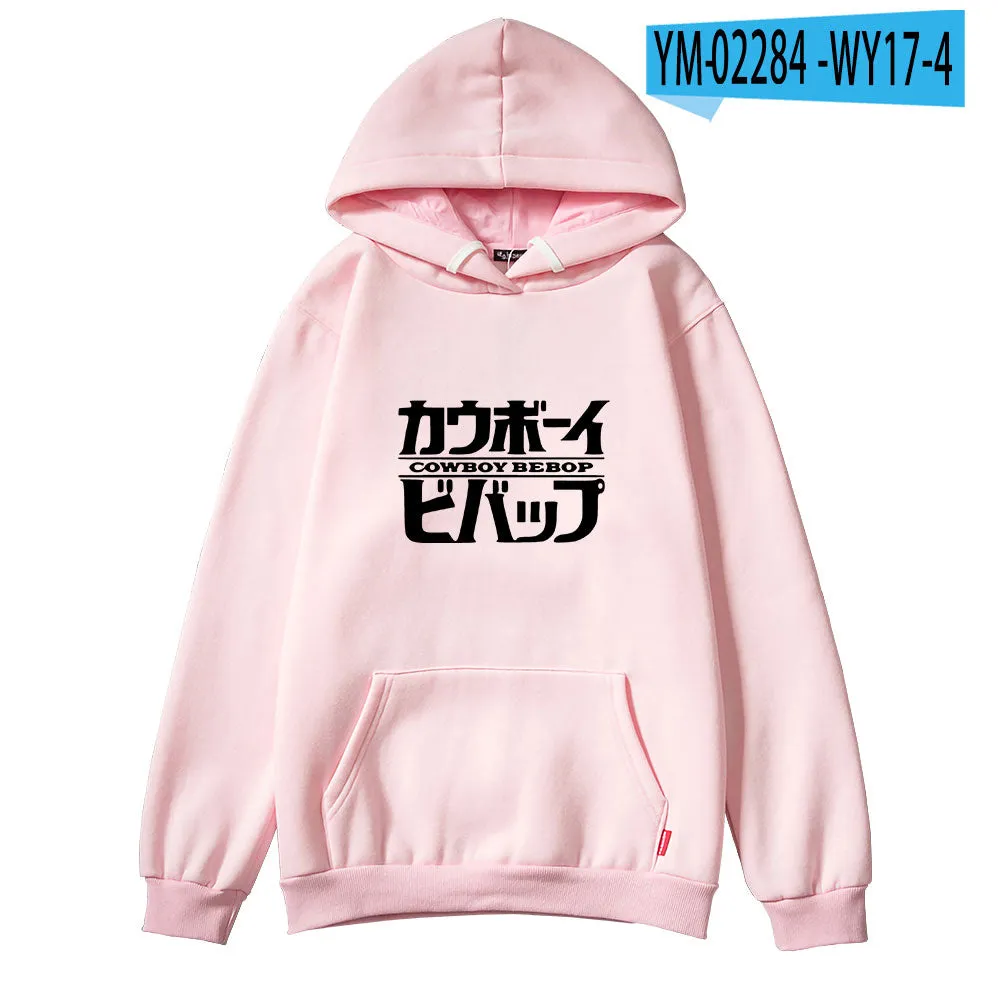 Cowboy Bebop Fashion Hoodies Casual Pullovers Top Streetwear Sweatshirts