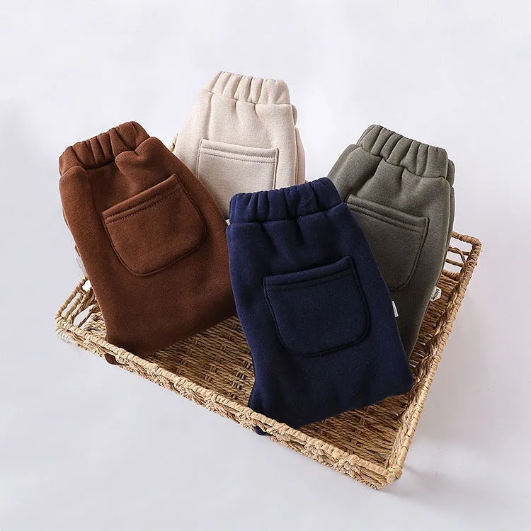Cozy Cotton-Poly Blend Infant and Toddler Joggers