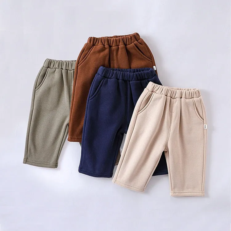 Cozy Cotton-Poly Blend Infant and Toddler Joggers