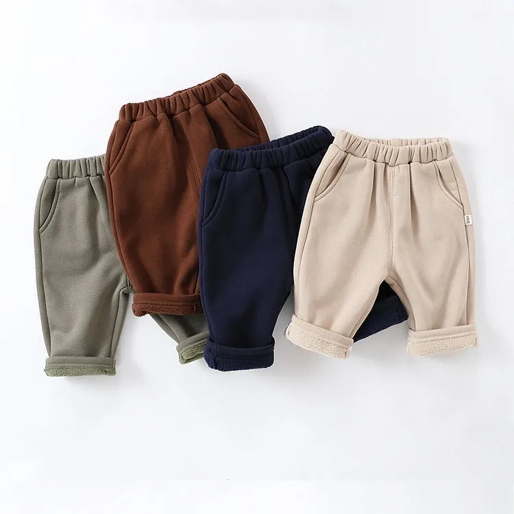 Cozy Cotton-Poly Blend Infant and Toddler Joggers