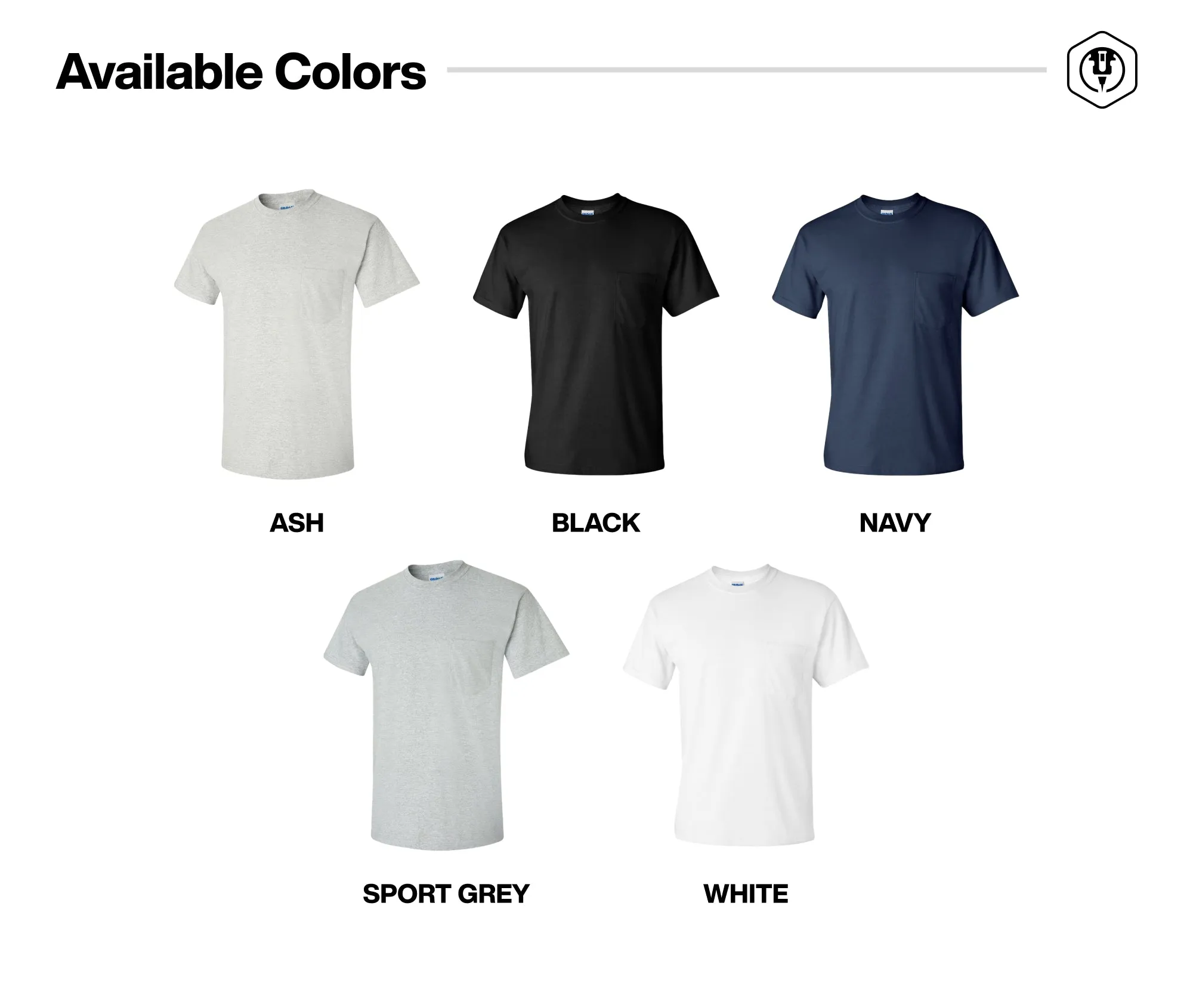 Custom T-Shirt Full Color Gildan 2300 - Ultra Cotton® Pocket