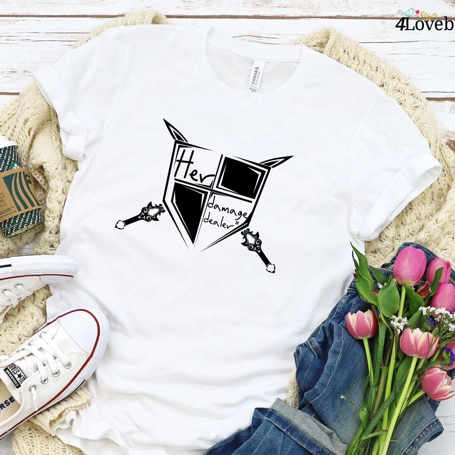 Damage Dealer & His Healer Matching Set - Adorable Gift Idea for Gamer Couples