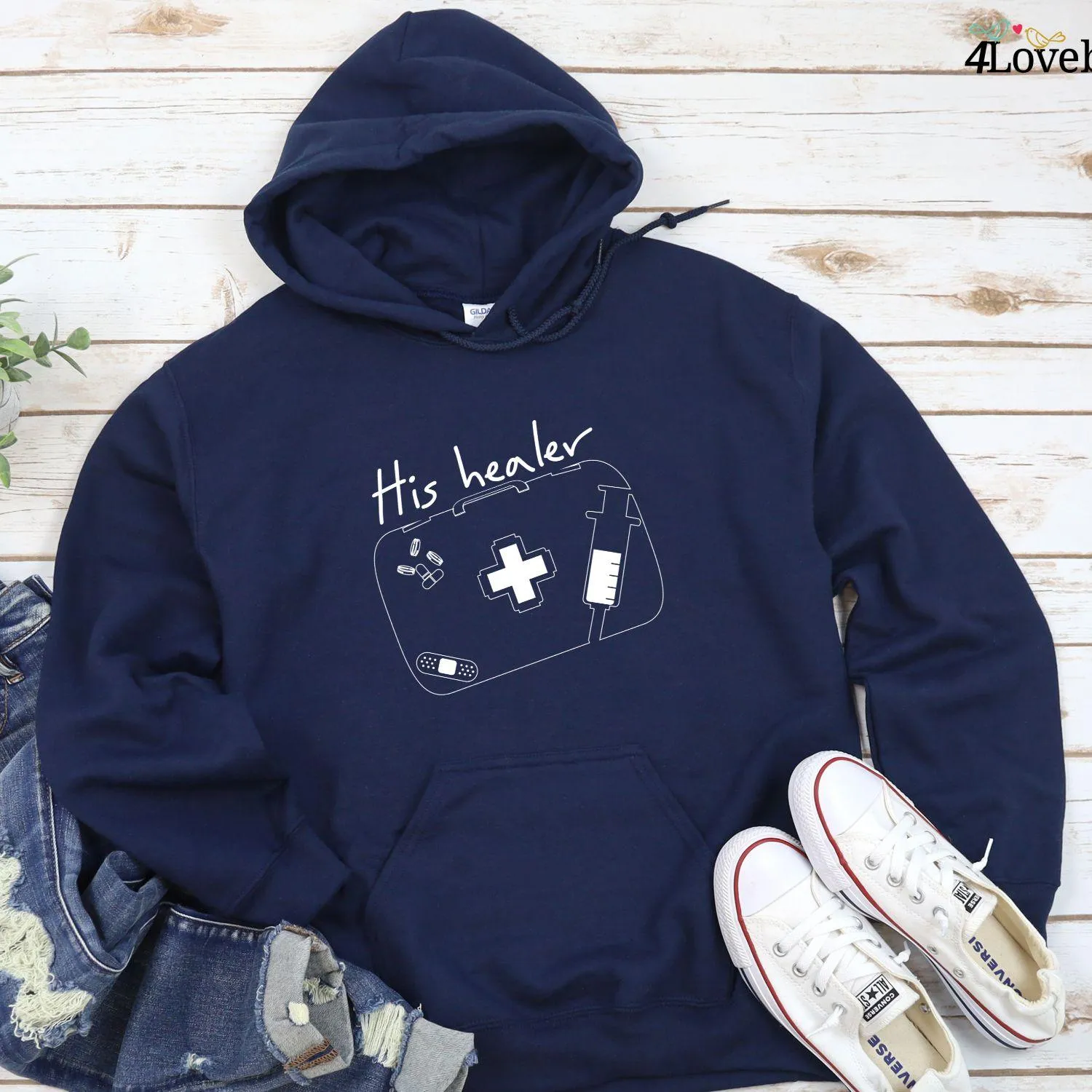 Damage Dealer & His Healer Matching Set - Adorable Gift Idea for Gamer Couples