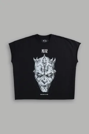 Dark Apprentice "Grunge" Cut Off Tee in Black
