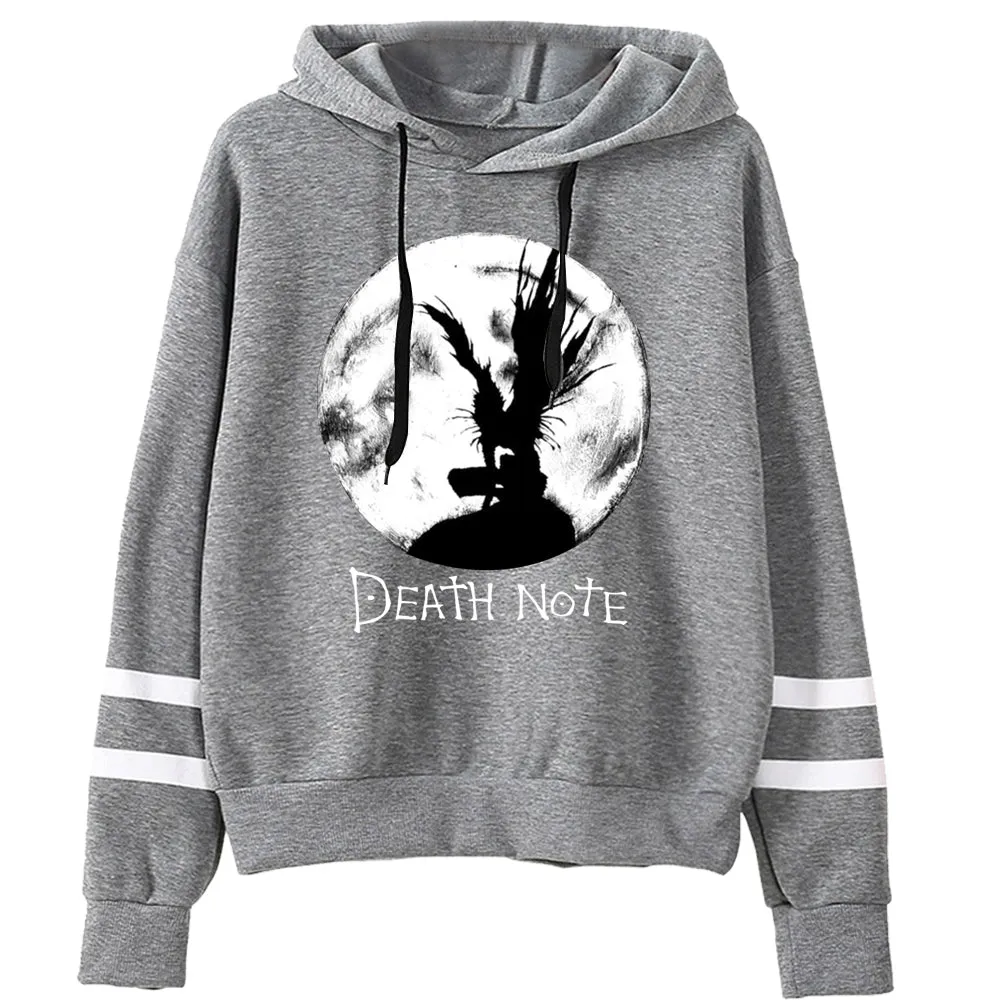 Death Note Pullovers Hoodies Sweatshirts 90s Anime Hoody Streetwear