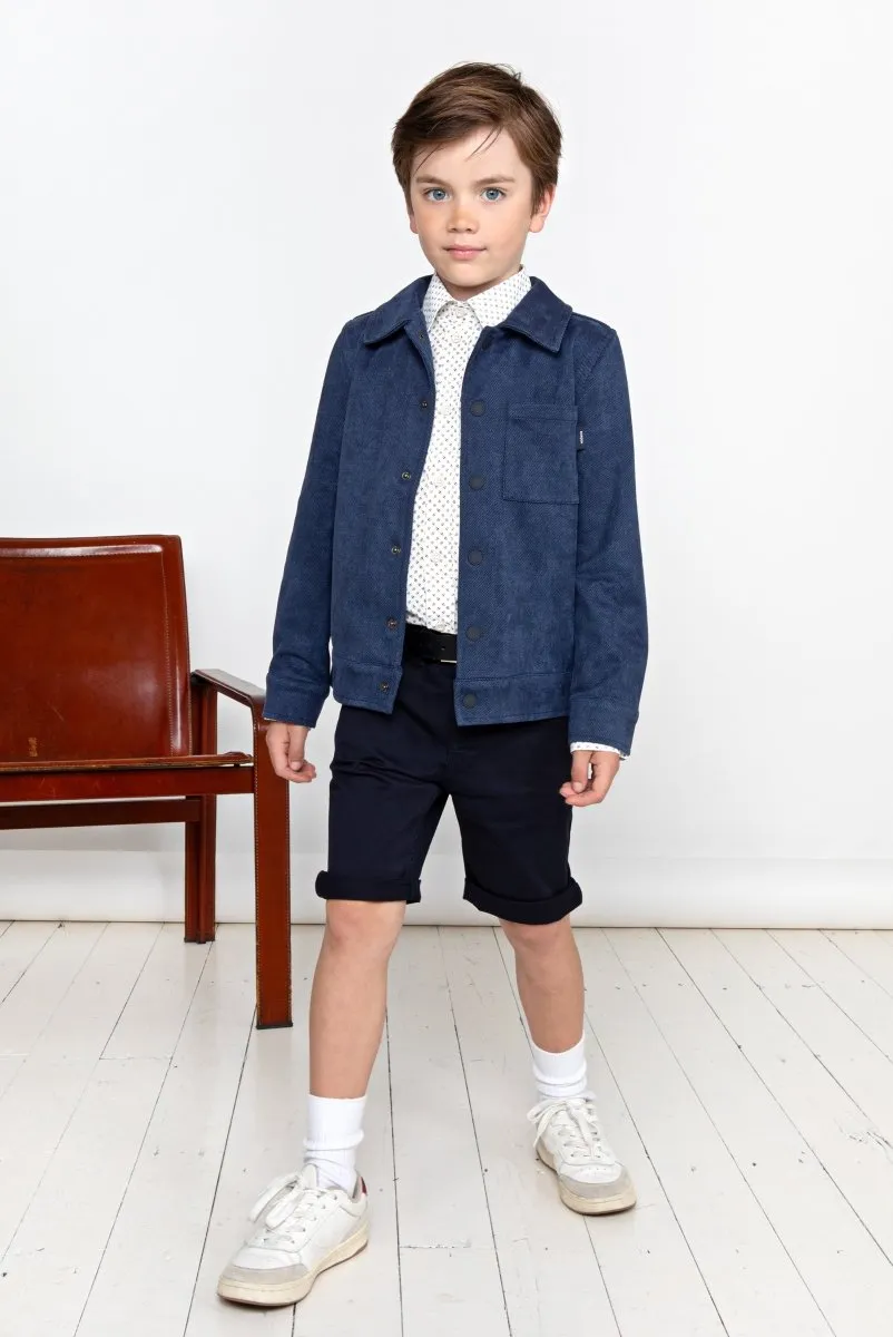 DRAKE twill shorts Navy