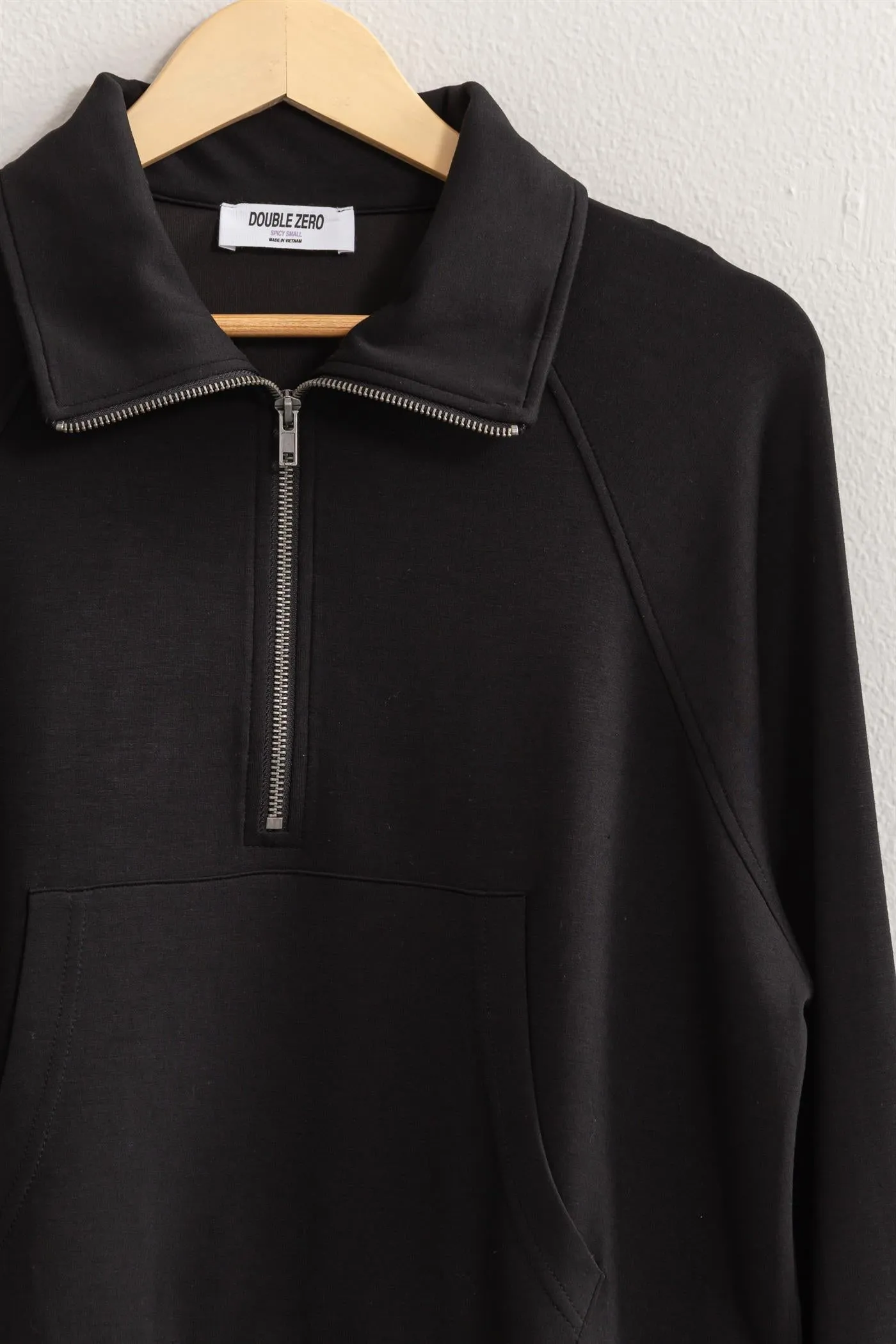 DZ24E543-HALF ZIP-UP COLLAR SWEATSHIRT