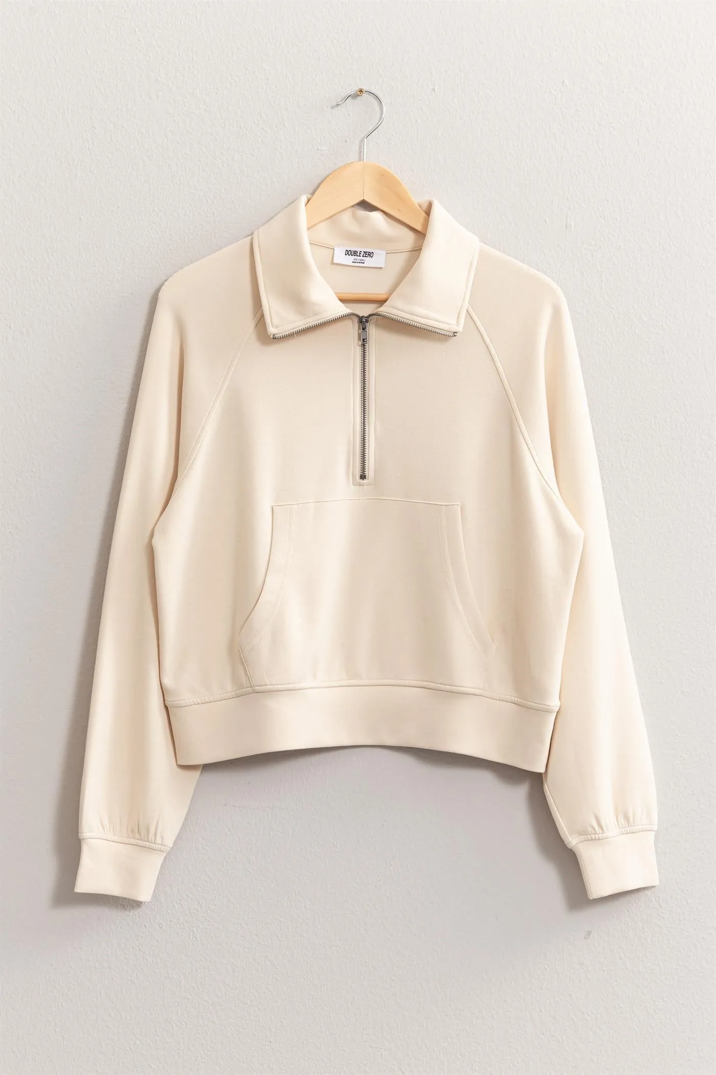 DZ24E543-HALF ZIP-UP COLLAR SWEATSHIRT