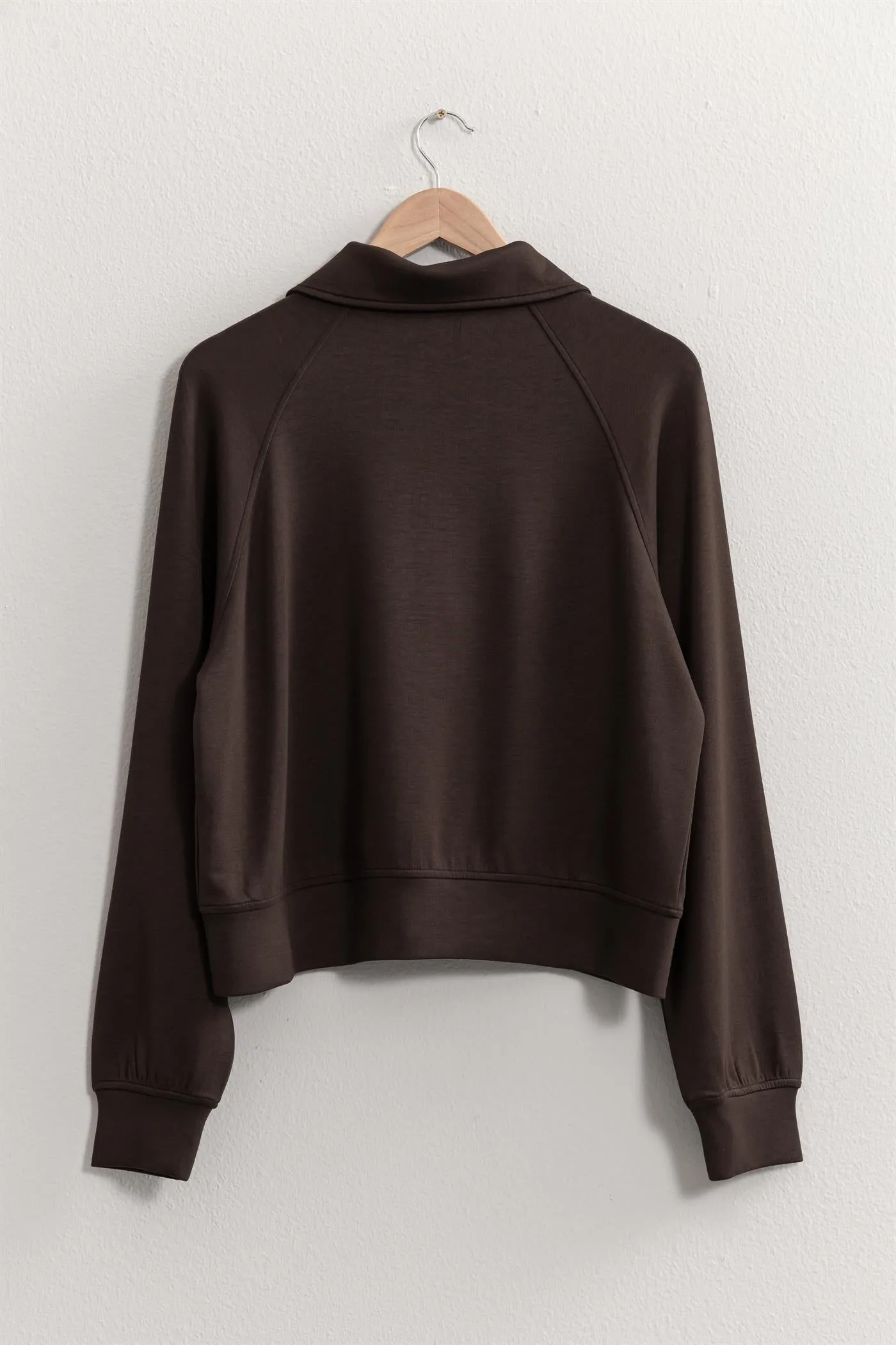 DZ24E543-HALF ZIP-UP COLLAR SWEATSHIRT