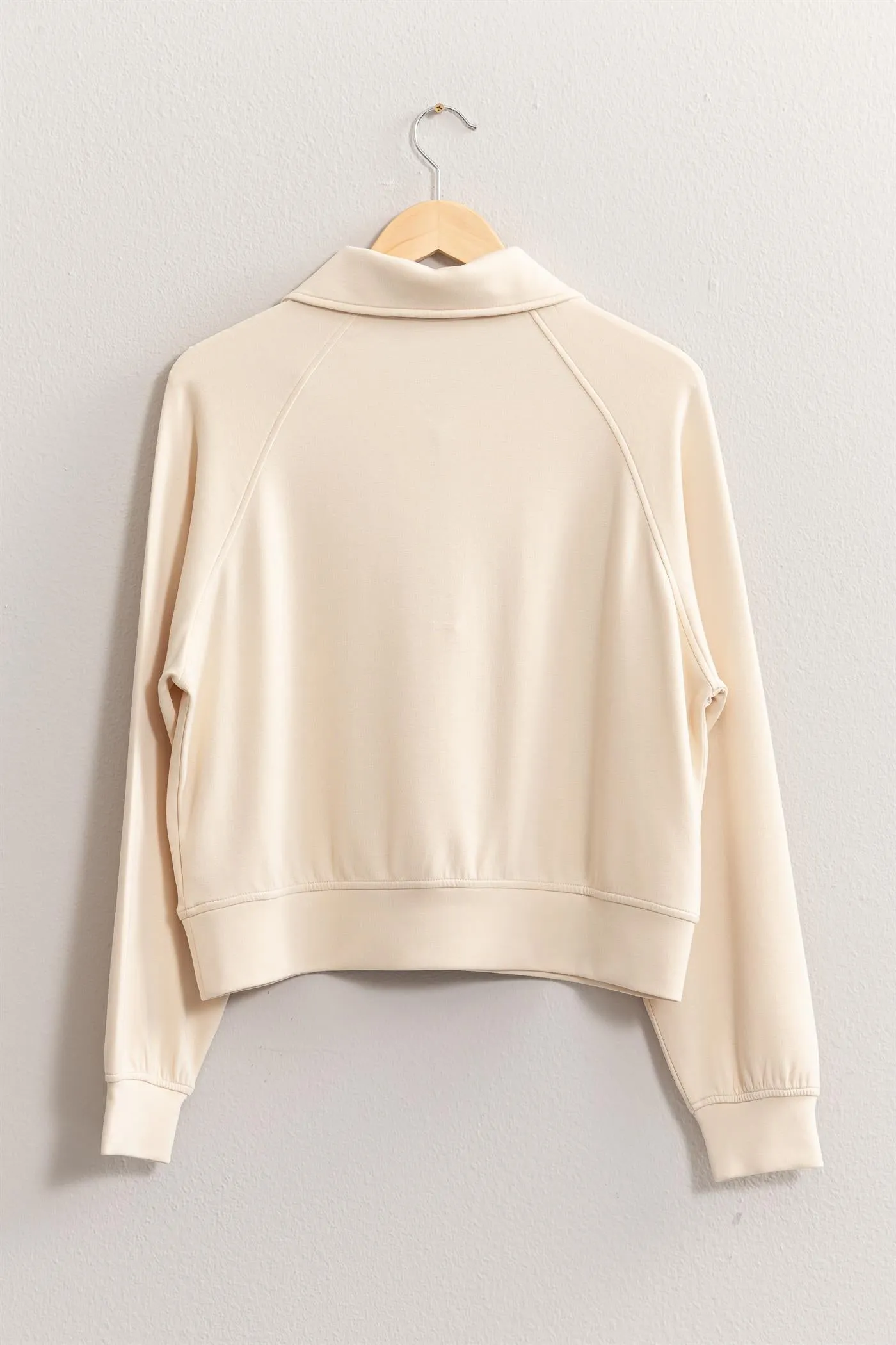 DZ24E543-HALF ZIP-UP COLLAR SWEATSHIRT