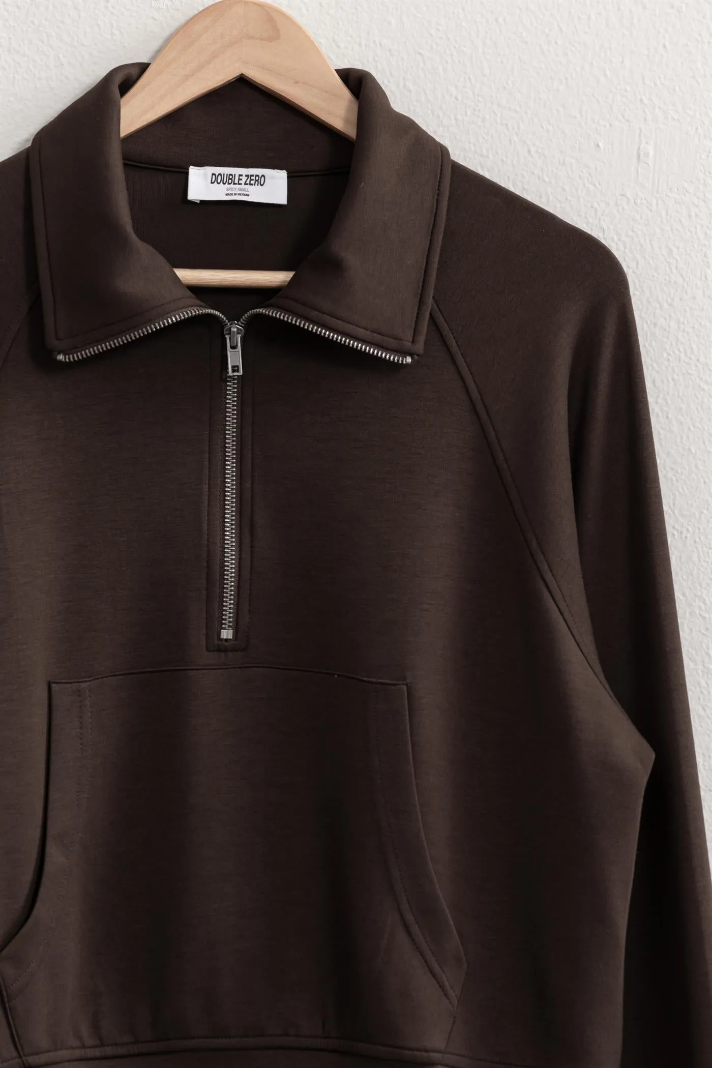 DZ24E543-HALF ZIP-UP COLLAR SWEATSHIRT