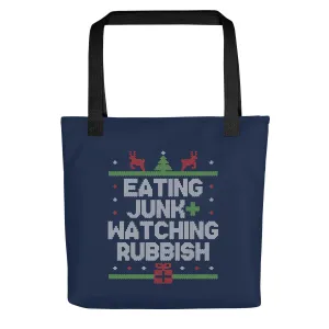 Eating Junk And Watching Rubbish Tote Bag