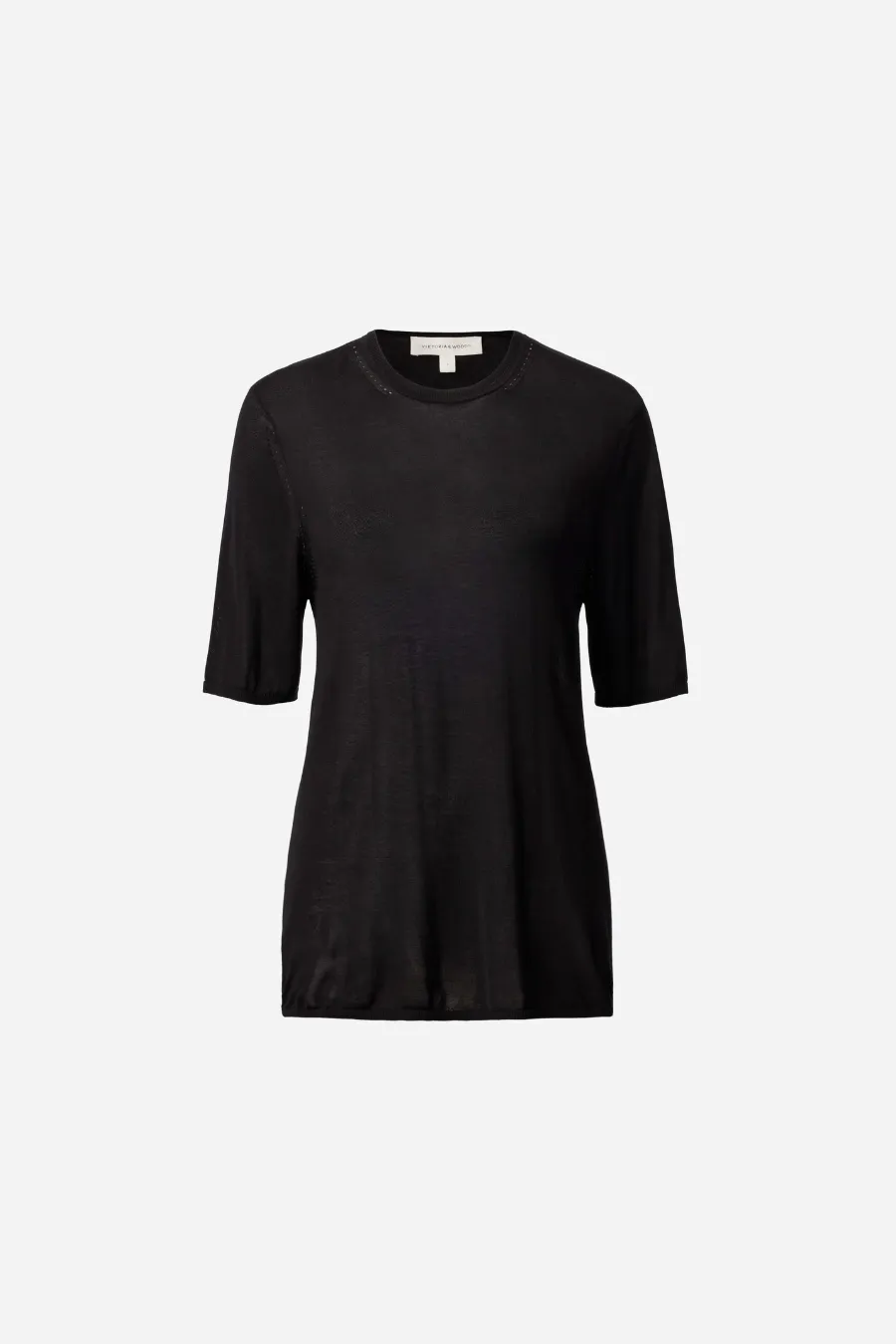Ember Knit Tee Black