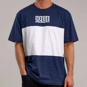 Enzo 100 Triple Tee - Men's NAVY/WHITE MARLE/NAVY
