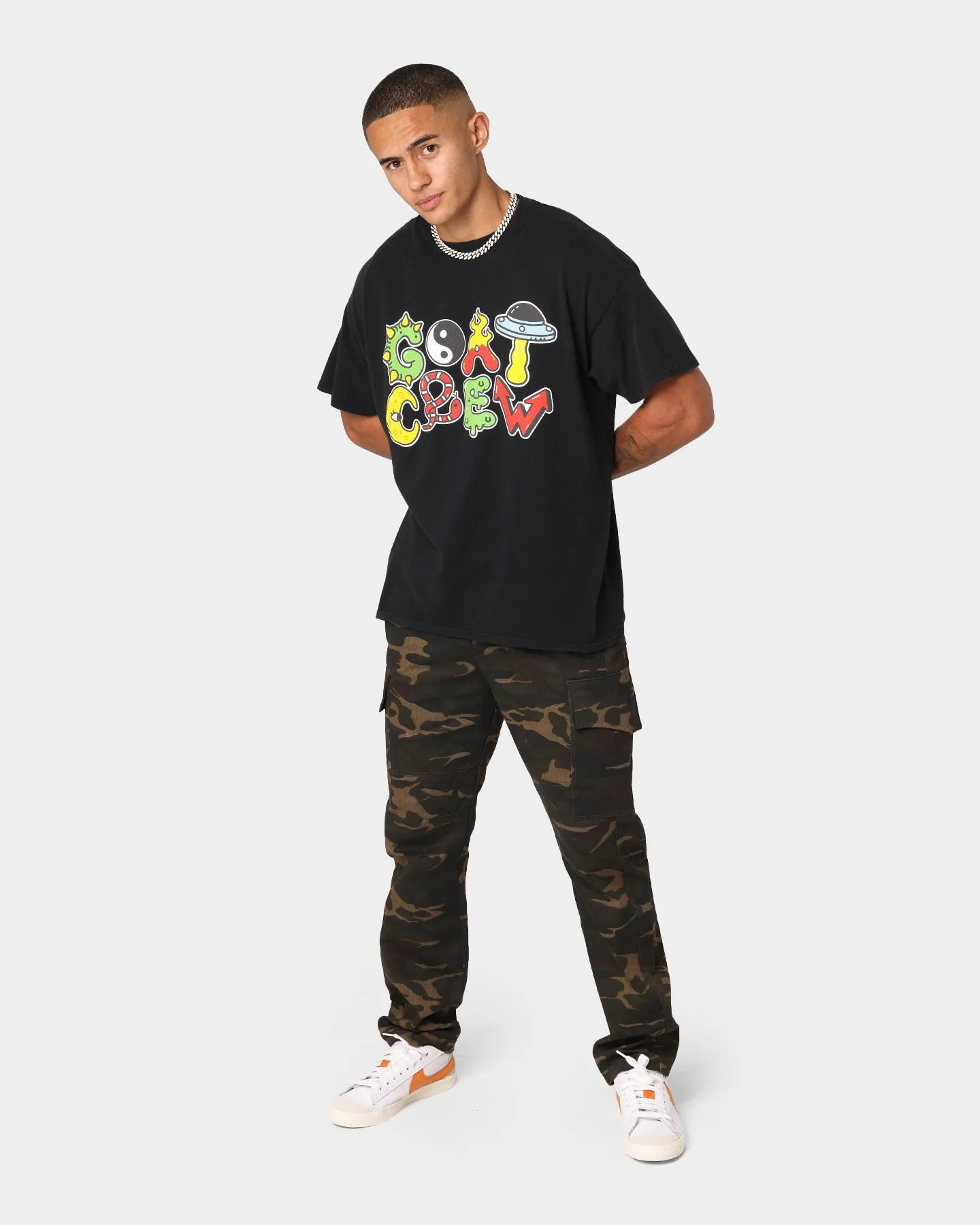 Goat Crew Mashup Vintage T-Shirt Washed Black