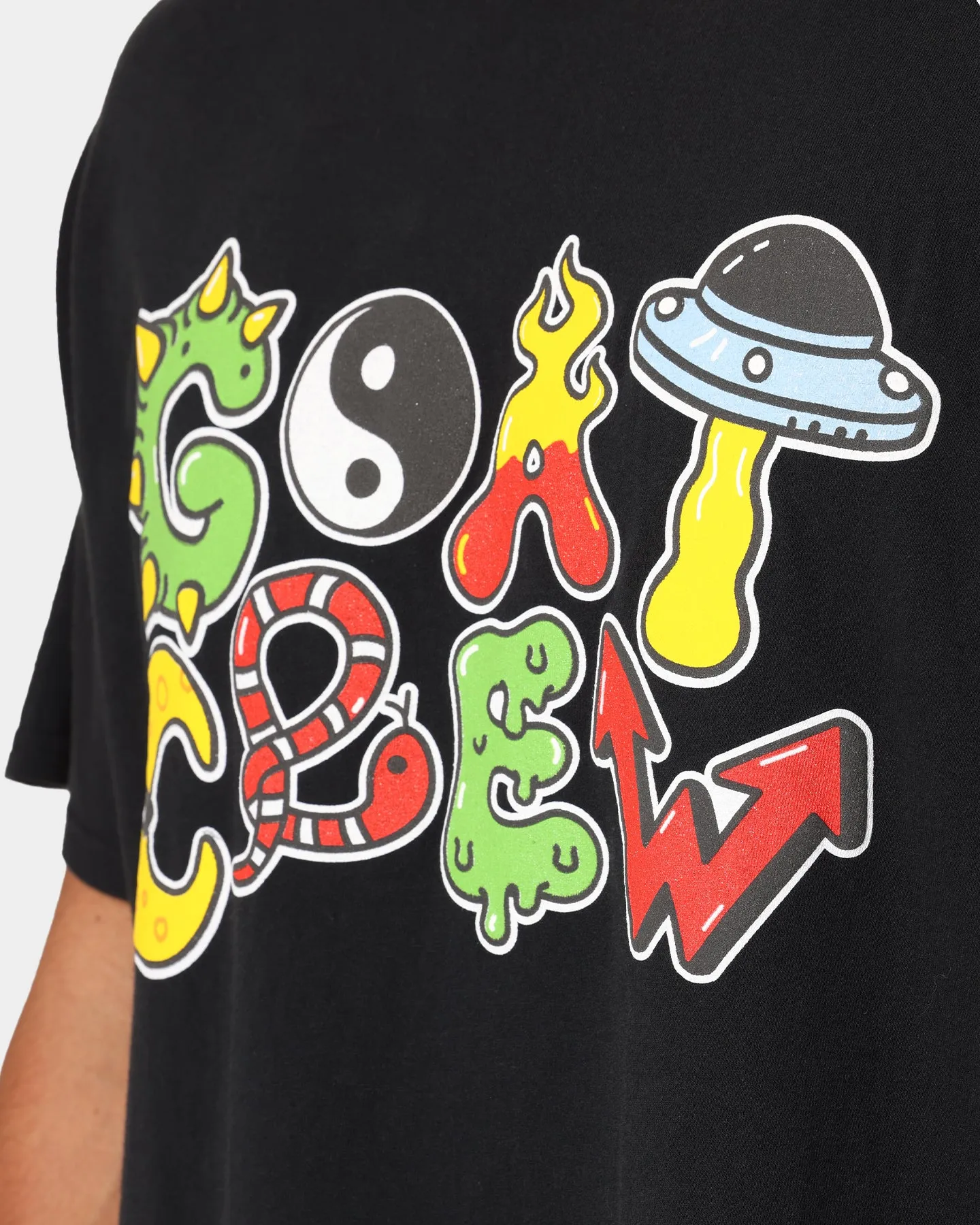 Goat Crew Mashup Vintage T-Shirt Washed Black