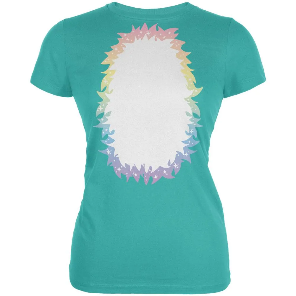 Halloween Unicorn Costume Rainbow Pony Juniors Soft T Shirt