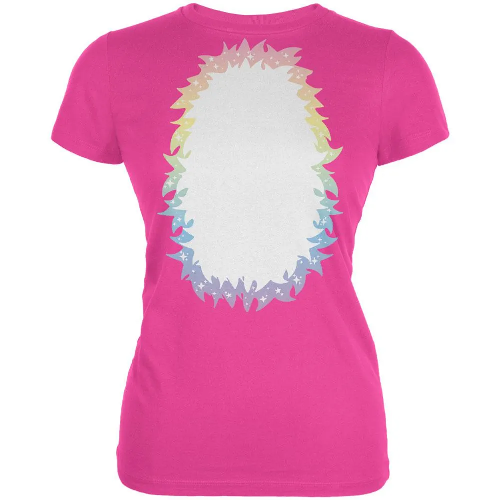 Halloween Unicorn Costume Rainbow Pony Juniors Soft T Shirt