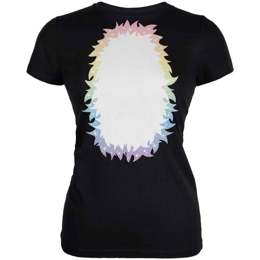 Halloween Unicorn Costume Rainbow Pony Juniors Soft T Shirt