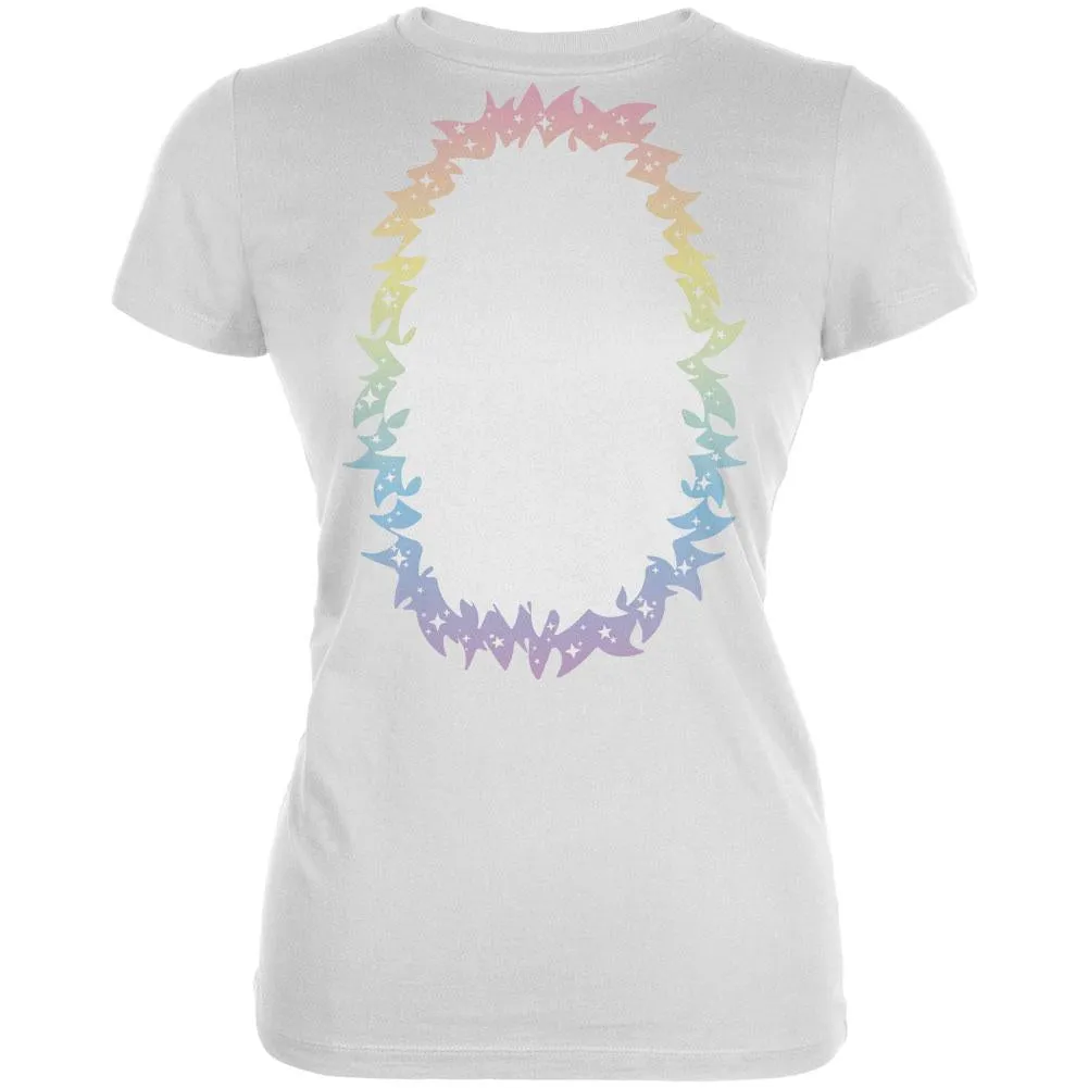 Halloween Unicorn Costume Rainbow Pony Juniors Soft T Shirt