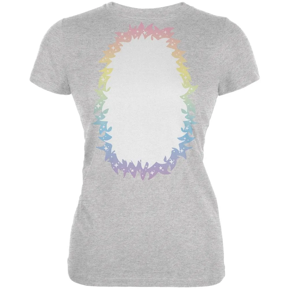 Halloween Unicorn Costume Rainbow Pony Juniors Soft T Shirt