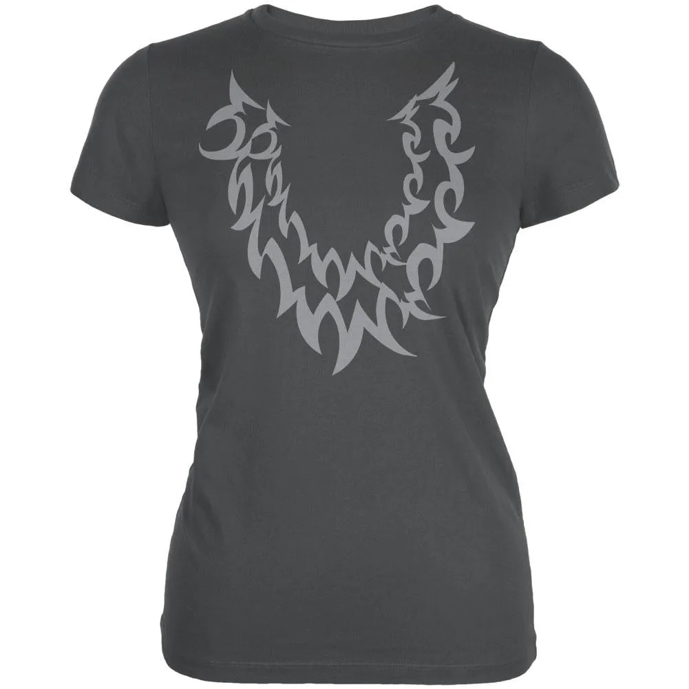 Halloween Wolf Costume Grey Juniors Soft T Shirt