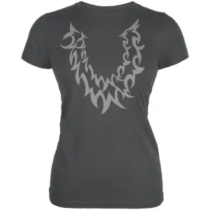 Halloween Wolf Costume Grey Juniors Soft T Shirt