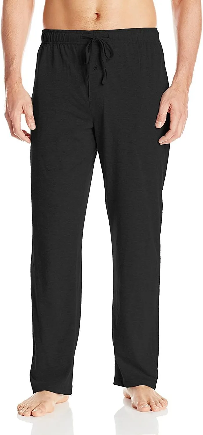 Hanes Men's Adult X-Temp Short Sleeve Cotton Raglan Shirt and Pants Pajamas Pjs Sleepwear Lounge Set