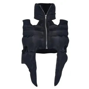 Hollow Out Puffer Vest