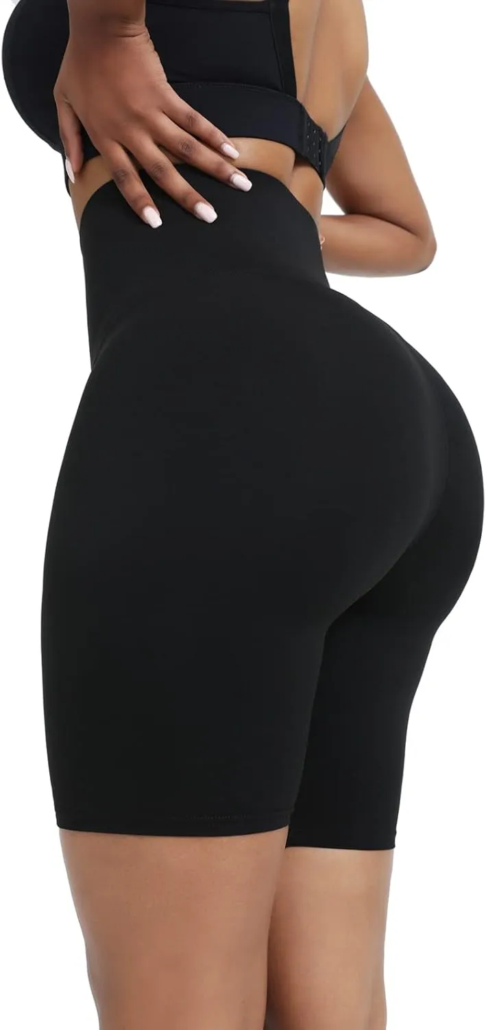 huiming Sauna Sweat Shorts for Women Slimming Compression Workout Thermo Waist Trainer Slimming Leggings Pants Body Shaper