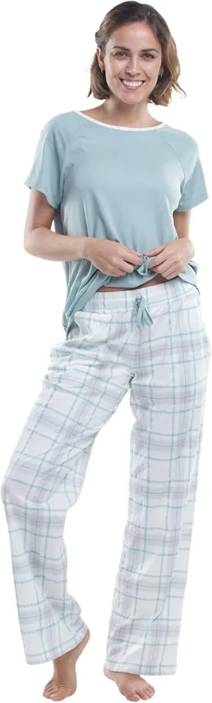 Incredibly Soft Pima Cotton Women's Pajamas Set - Short Sleeve Set