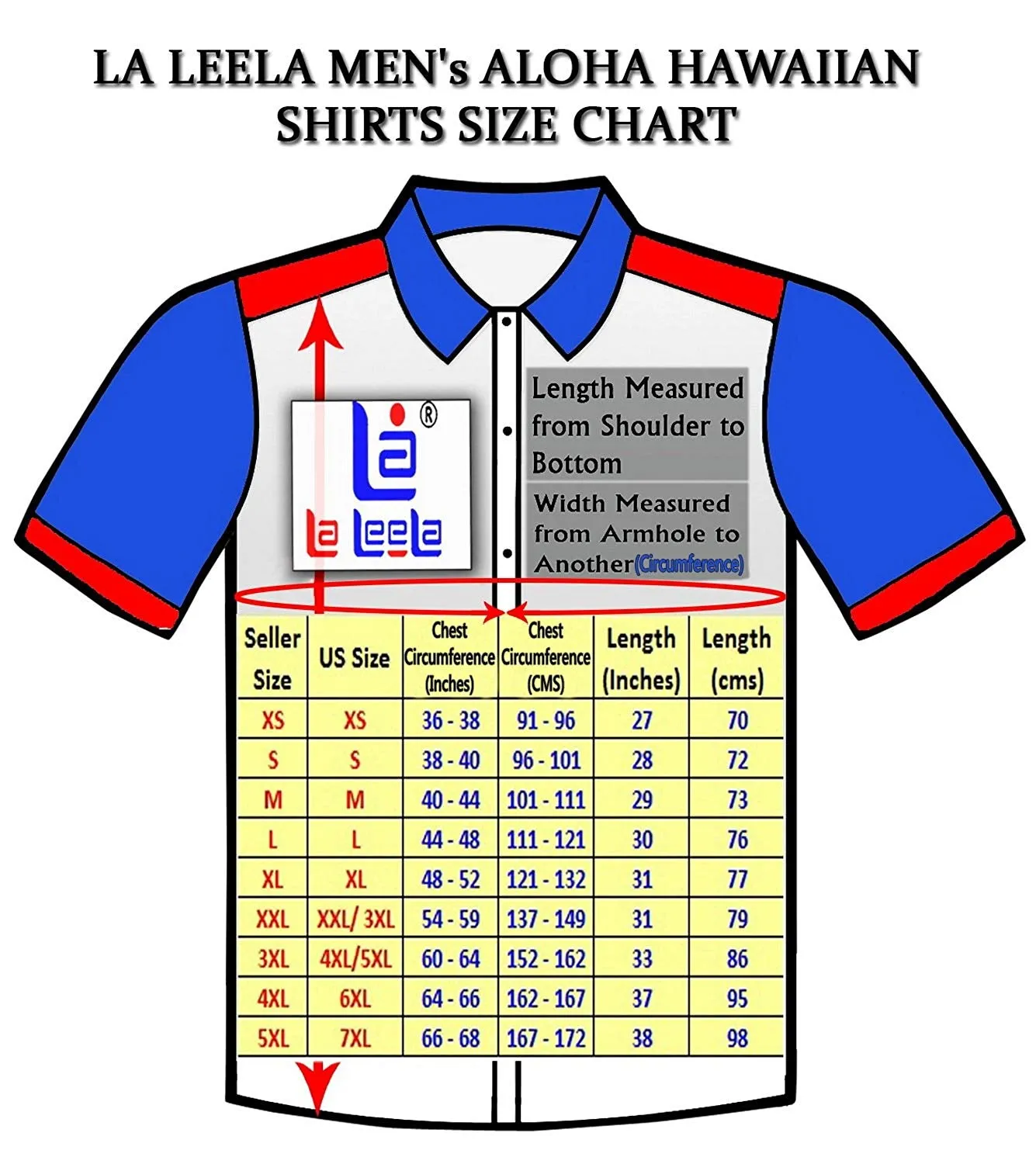 LA LEELA Shirt Casual Button Down Short Sleeve Beach Shirt Men Pocket Batik 24