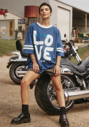 LOVE REV TEE BLUE