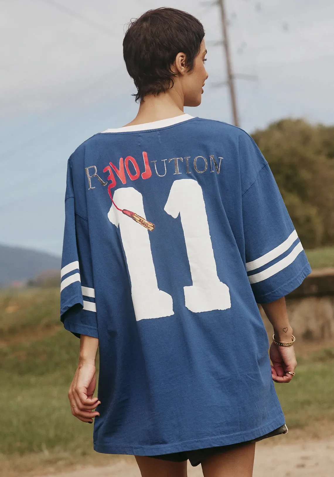 LOVE REV TEE BLUE