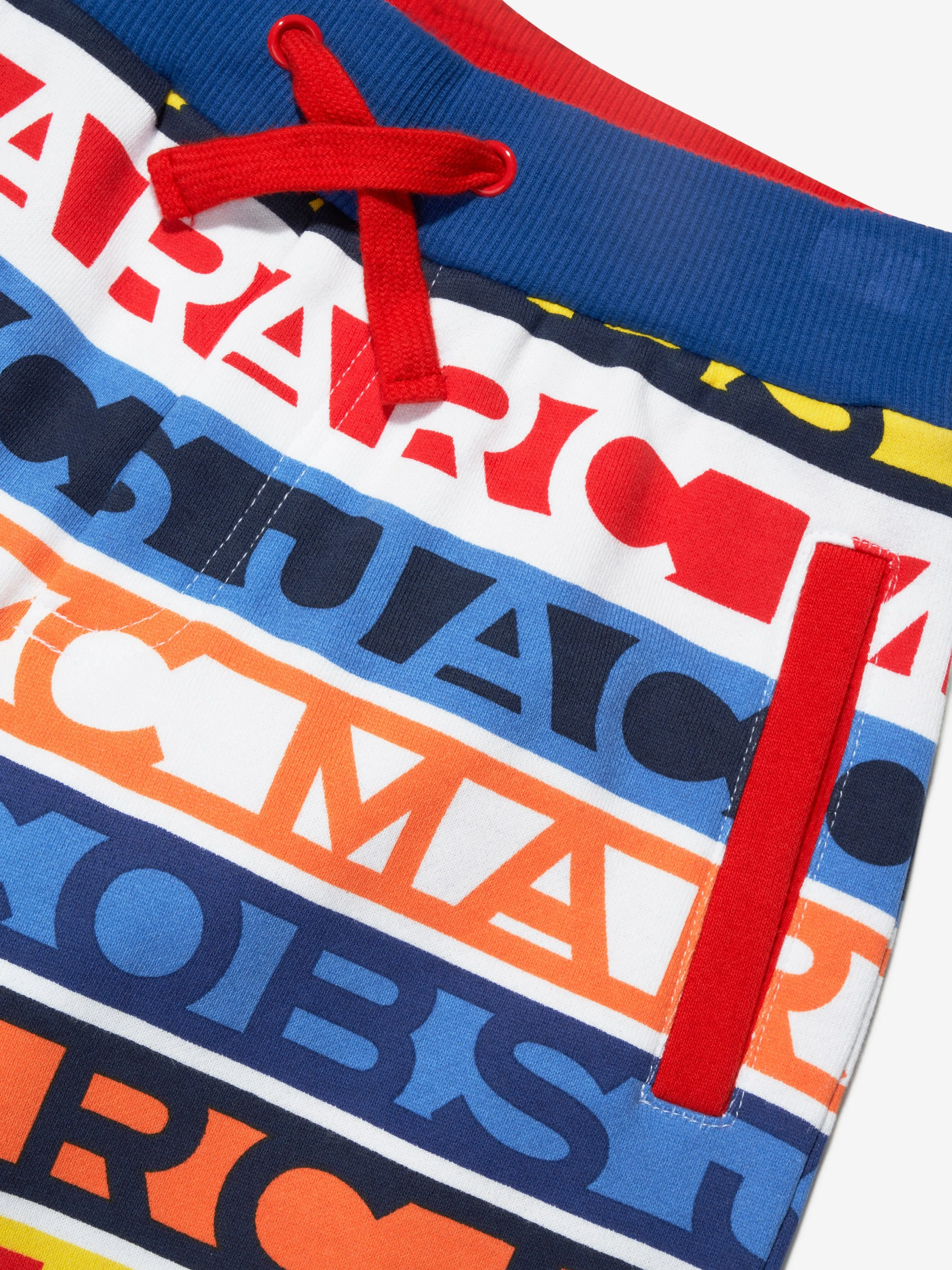 MARC JACOBS Boys Striped Logo Shorts in Blue