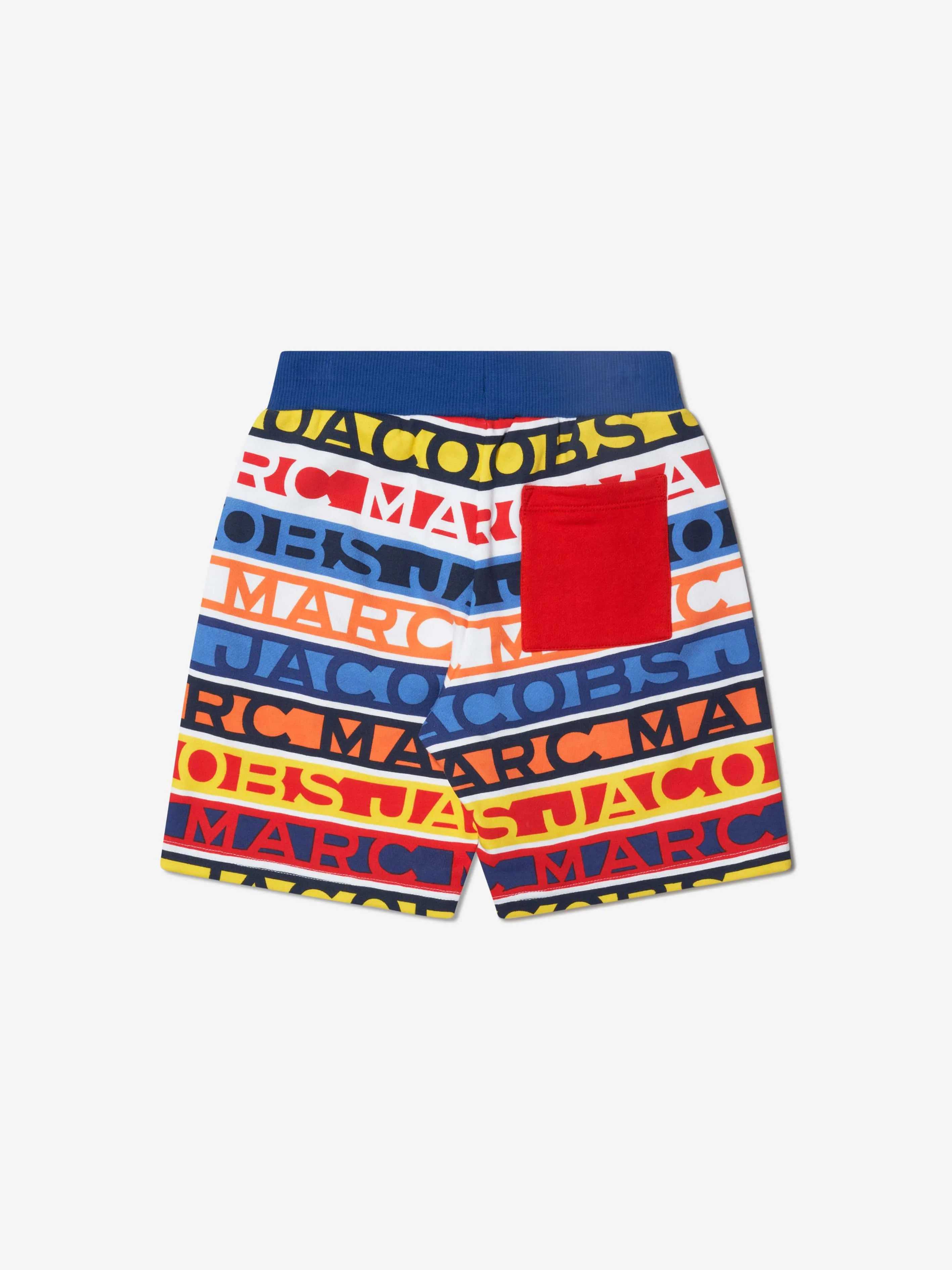 MARC JACOBS Boys Striped Logo Shorts in Blue