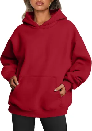 MCILLO Womens Oversized Sweatshirts Pullover Hoodies Long Sleeve with Pockets Winter Fall Outfits Clothes
