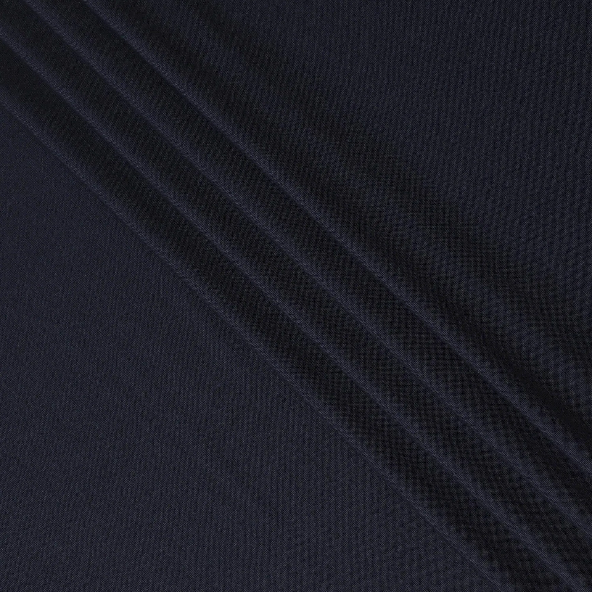 Navy blue plain Premium pure Italian super 150's all wool suiting fabric-14807