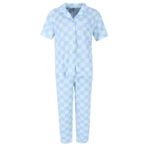 Notch Ribbed Pj Set