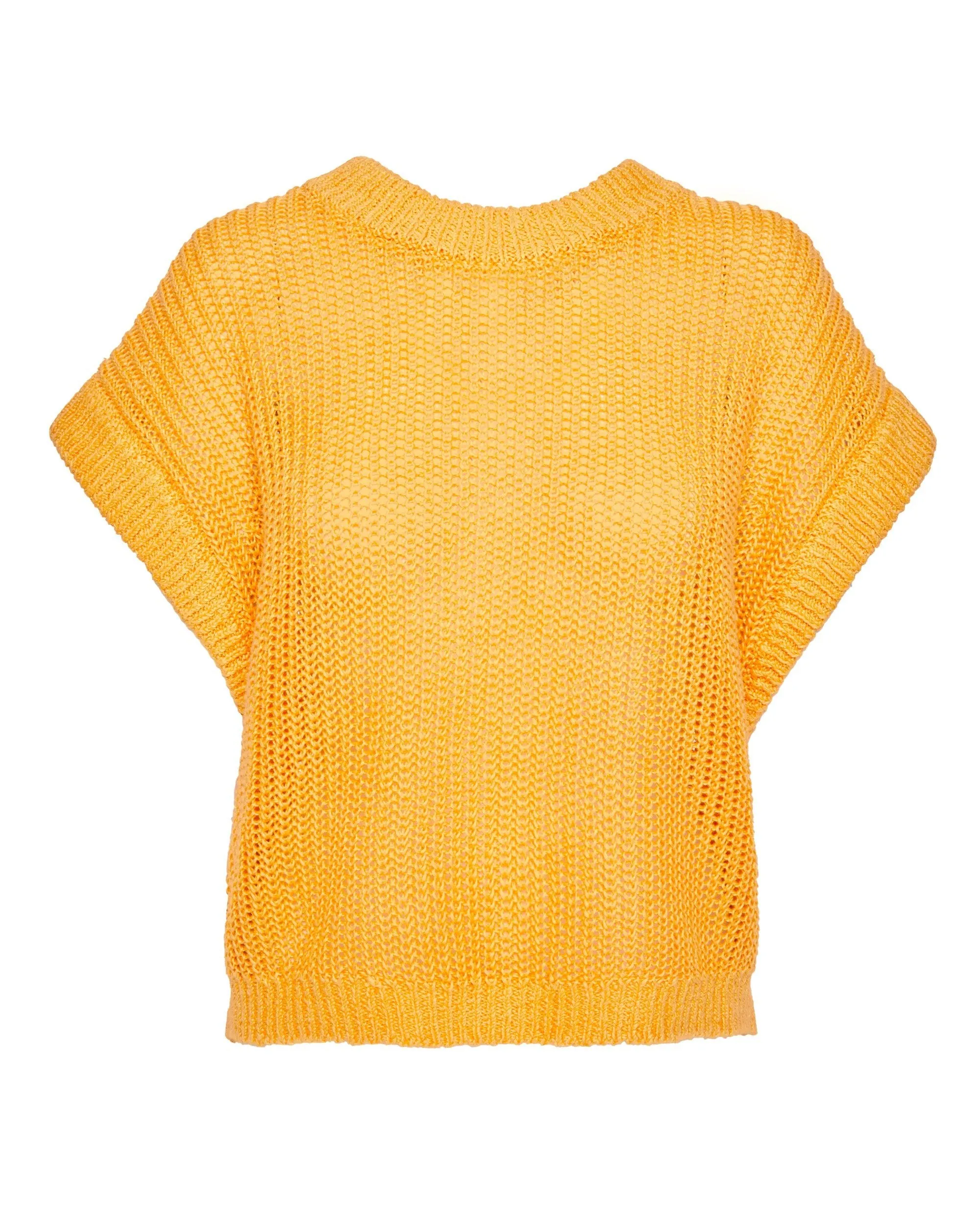 Oliva Linen Vest in Citrus