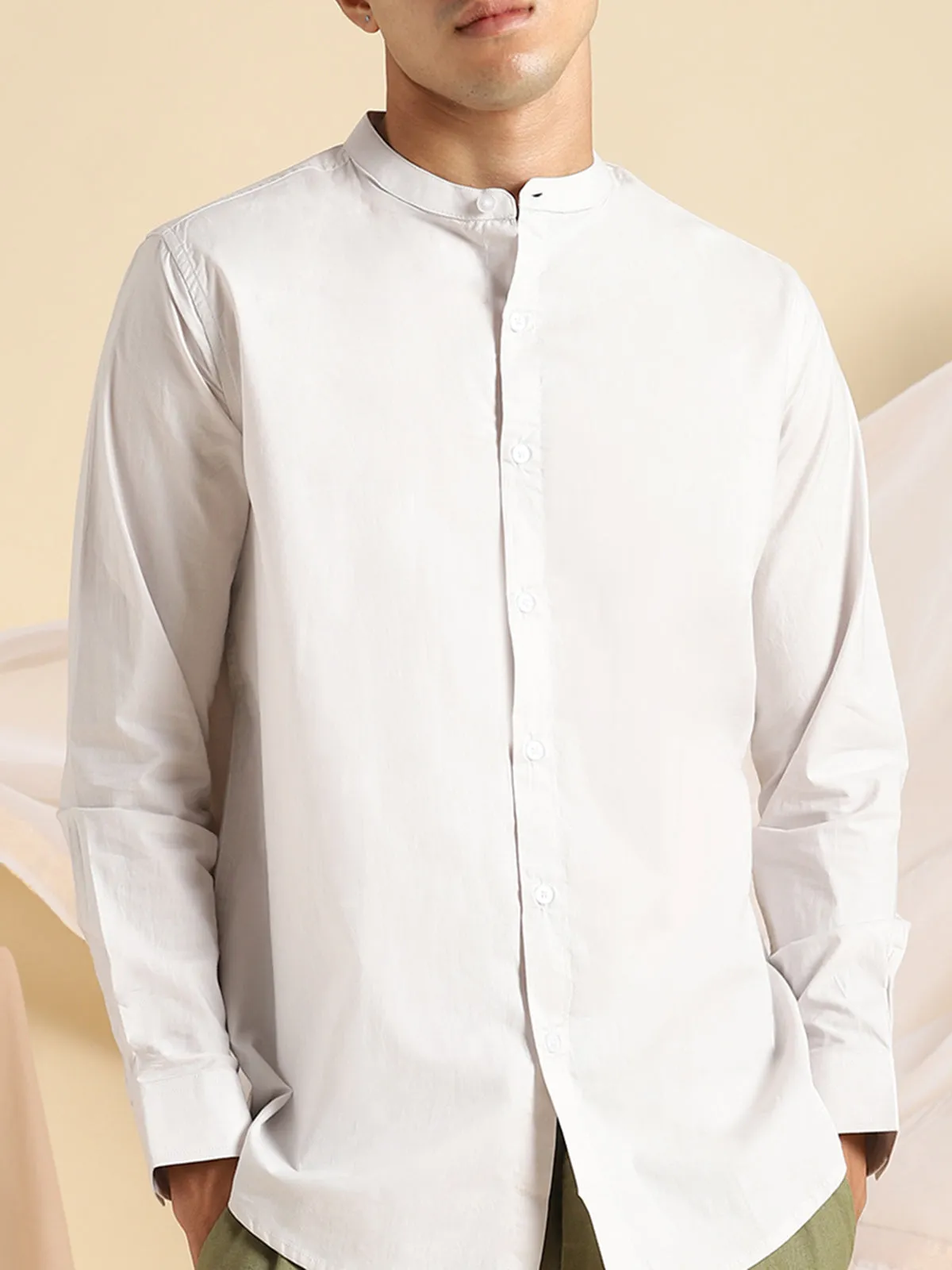 Organic Cotton Shirt Ash Grey