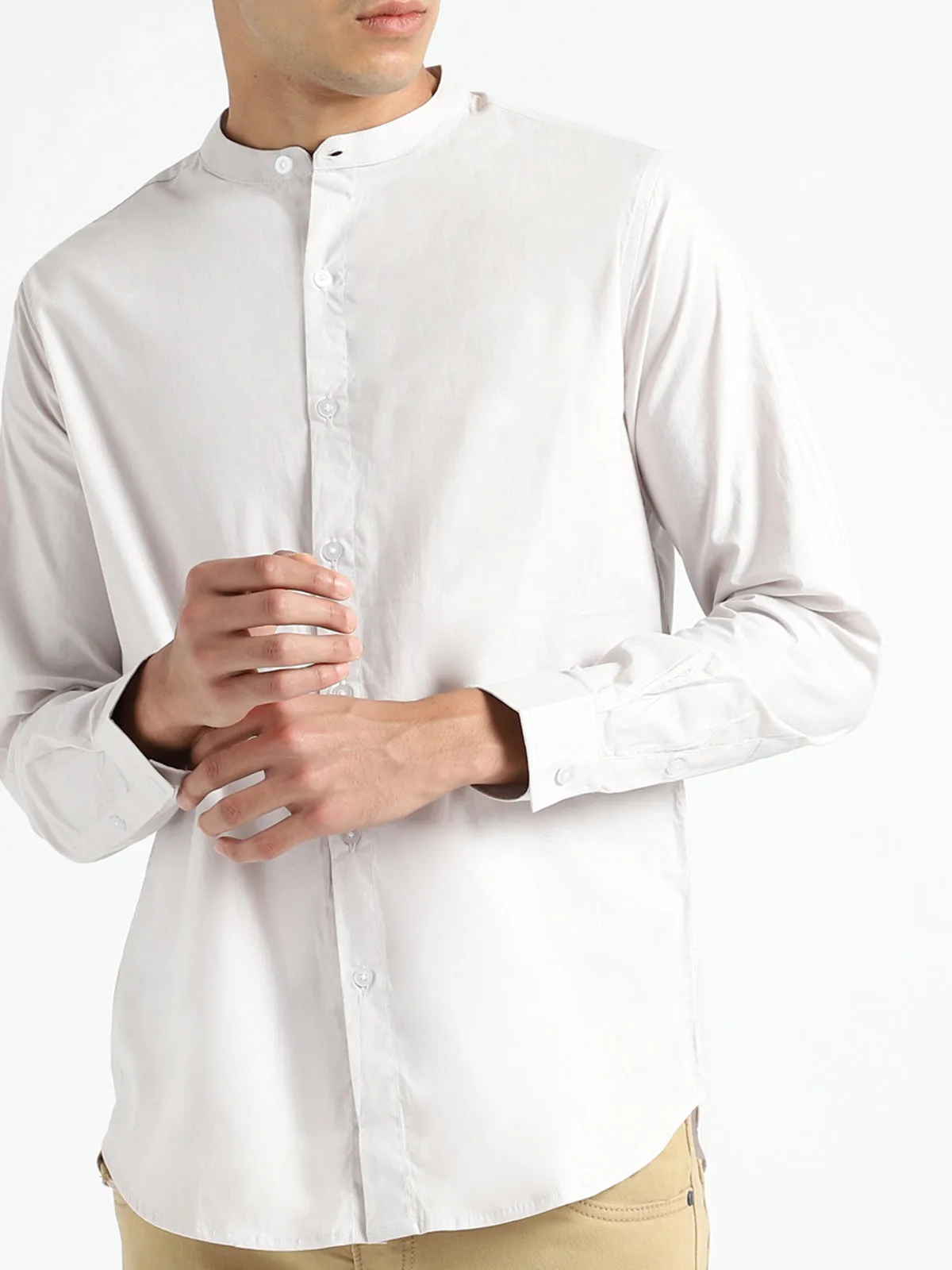 Organic Cotton Shirt Ash Grey