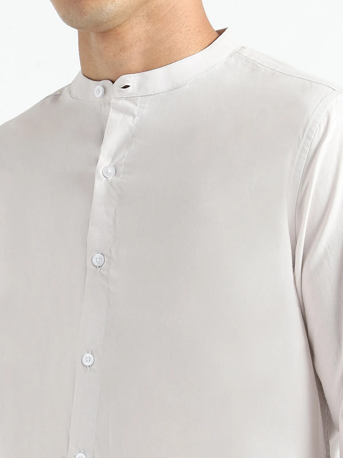 Organic Cotton Shirt Ash Grey