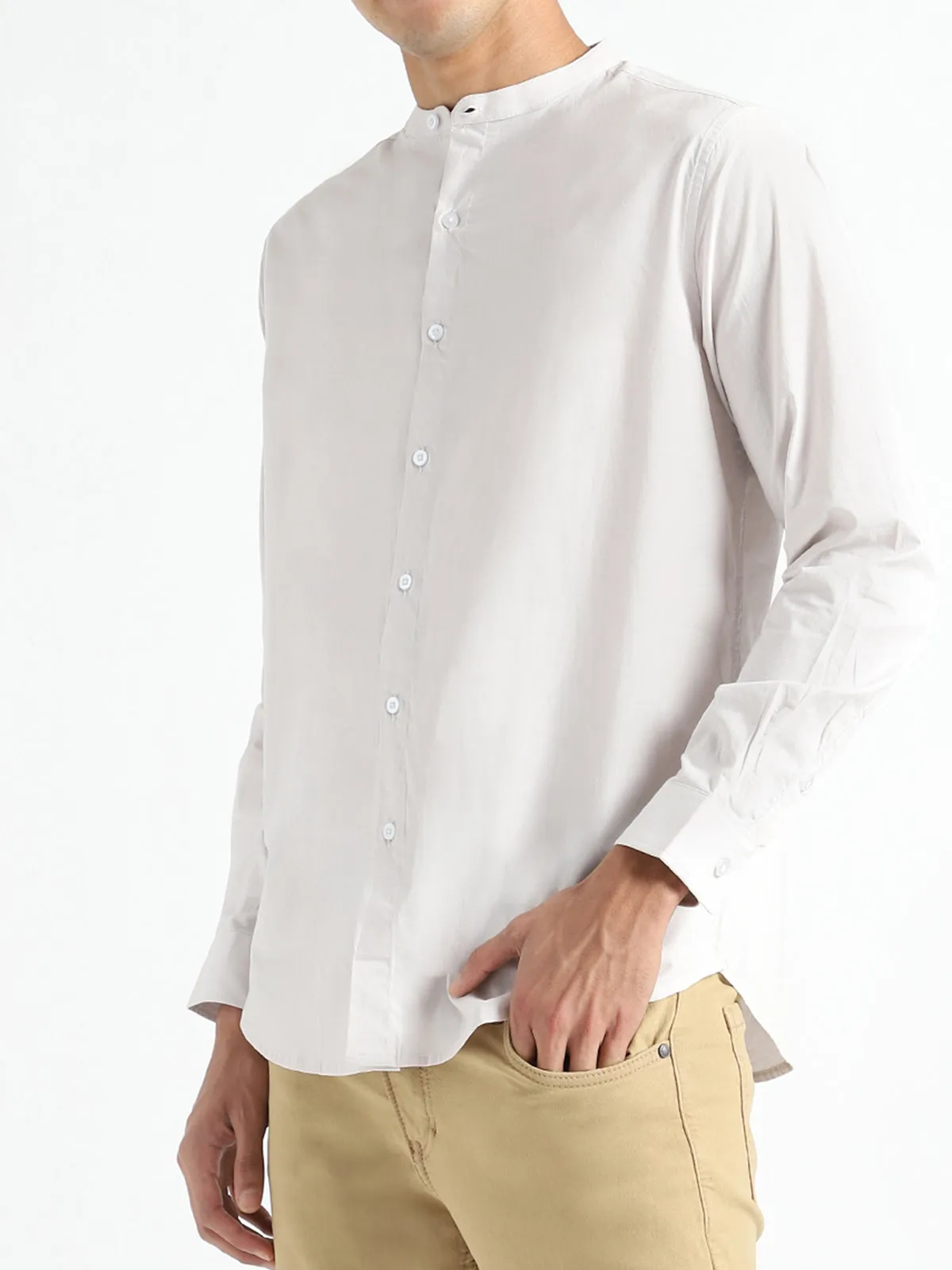 Organic Cotton Shirt Ash Grey