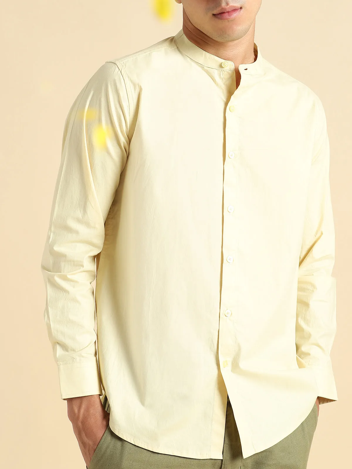 Organic Cotton Shirt Lemon Yellow